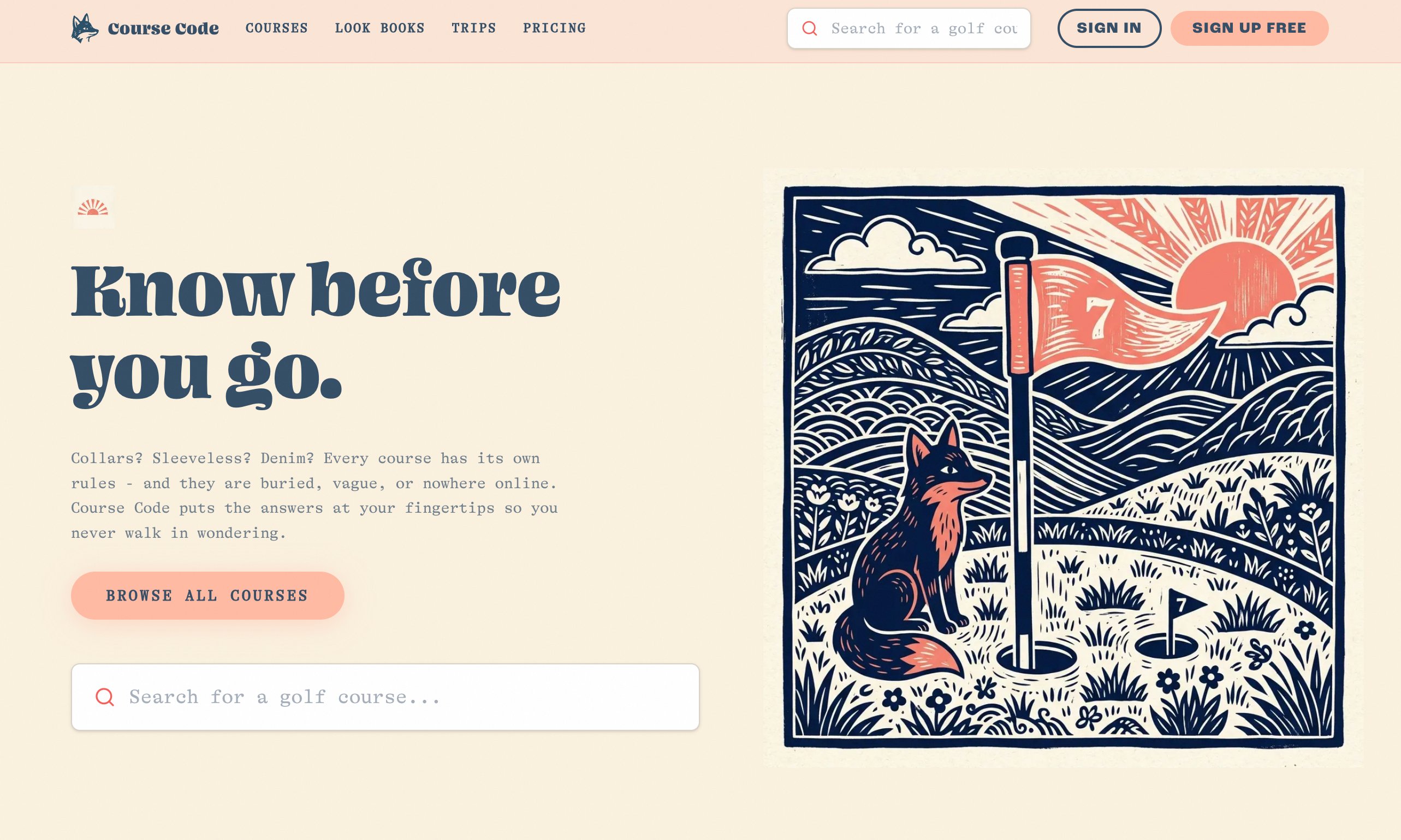 Course Code marketing homepage